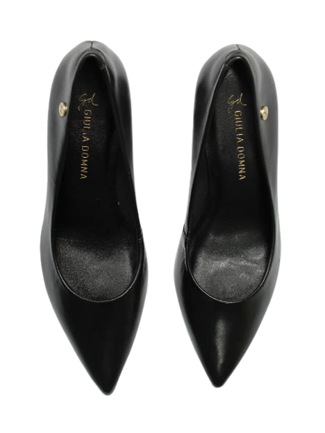 Zapato cerrado de piel Giulia Domna – punta fina y tacón cuadrado - Image 2