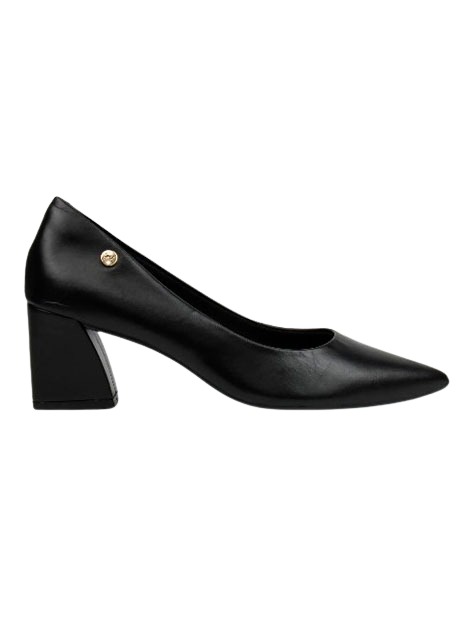 Zapato cerrado de piel Giulia Domna – punta fina y tacón cuadrado