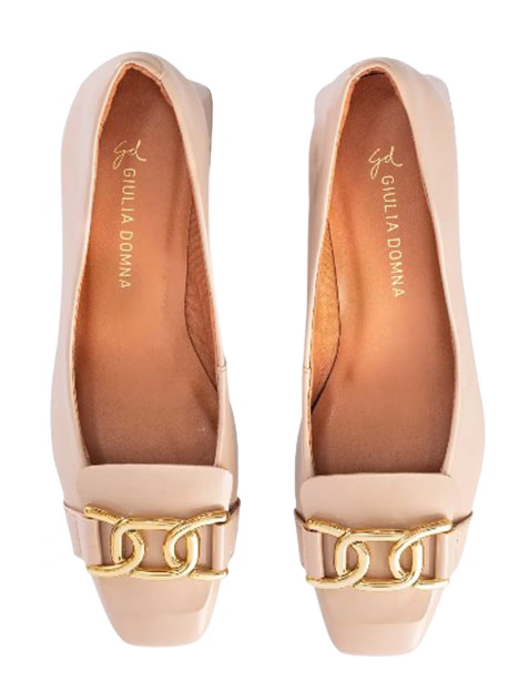 Zapato cerrado con taco cerrado Giulia Domna Nude - Image 2