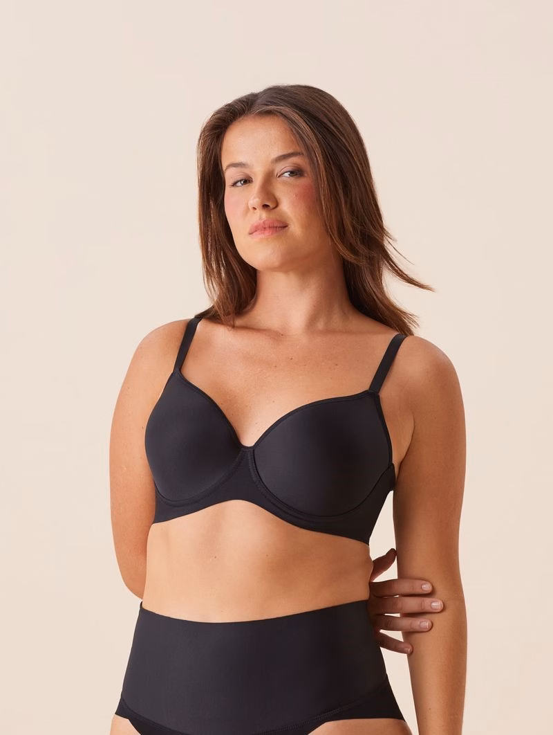 Brasier de Cobertura Amplia con Copa Ultrafina Air – Negro