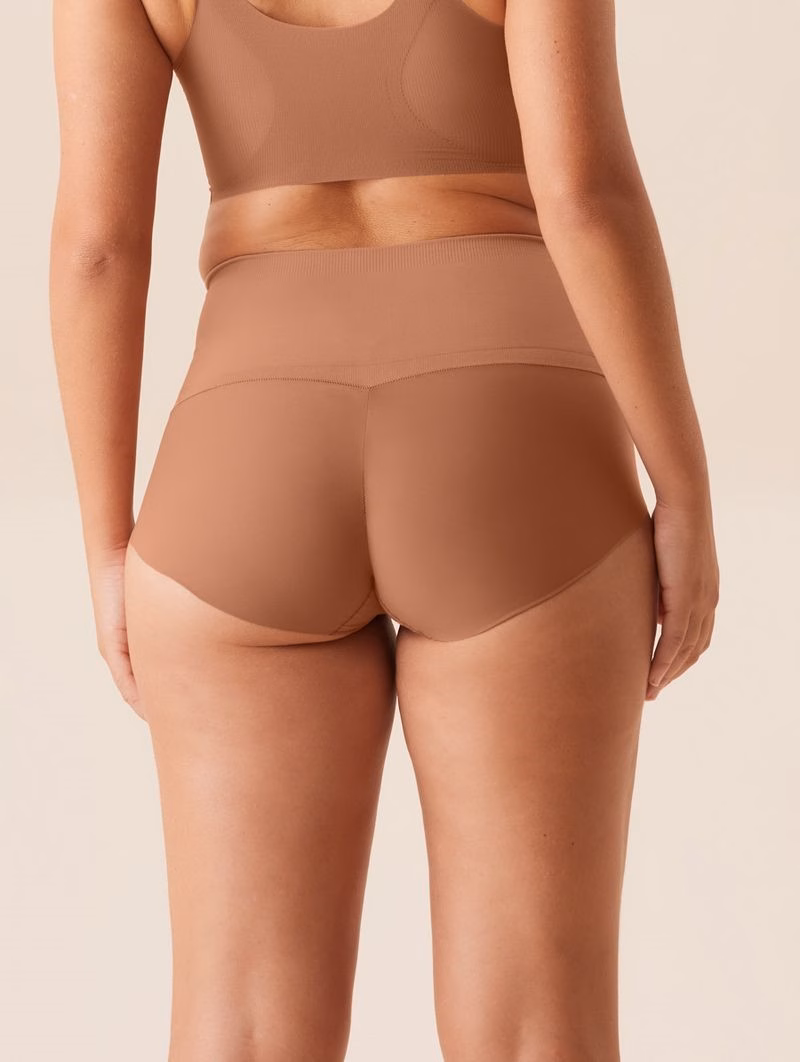 Panty Modeladora Fit Shape Nude Caramelo con Forro 100% Algodón - Image 2