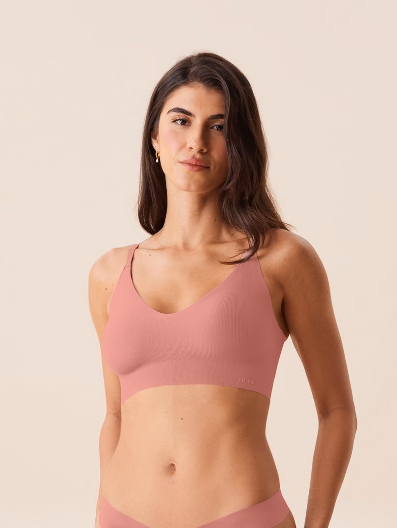Brasier Top Naked con Copas Removibles – Rosa Viejo