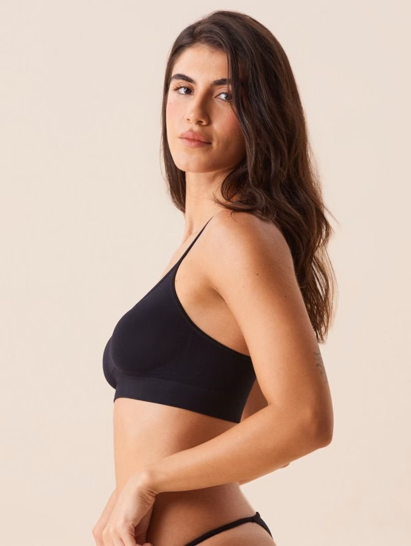 Brasier Top de Microfibra Light sin Copas ni Aros – Negro - Image 3