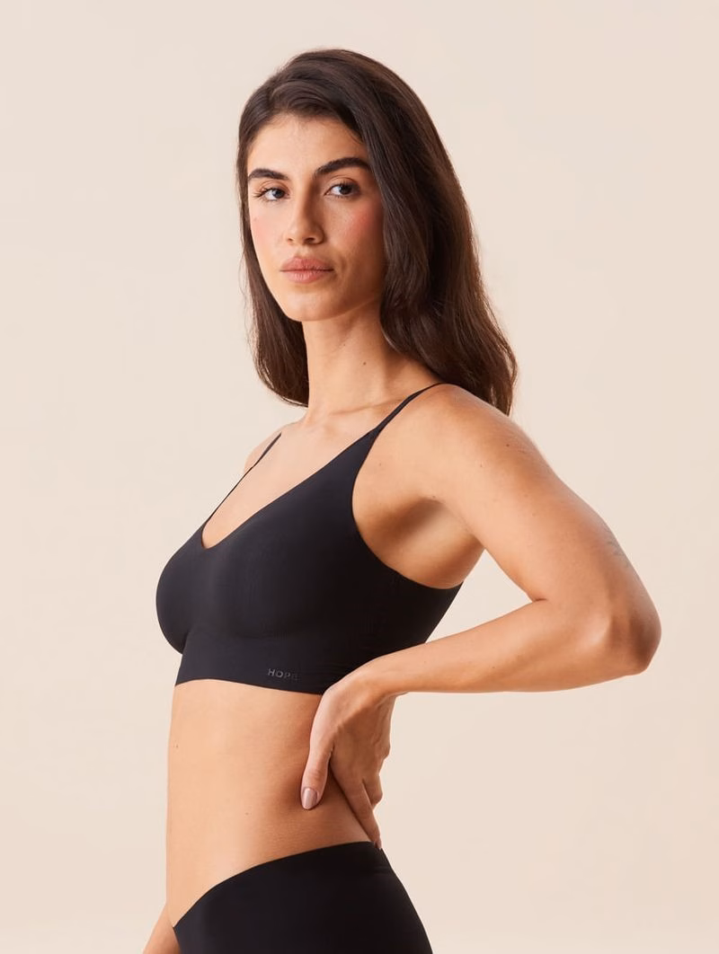 Brasier Top Naked con Copas Removibles – Negro - Image 3