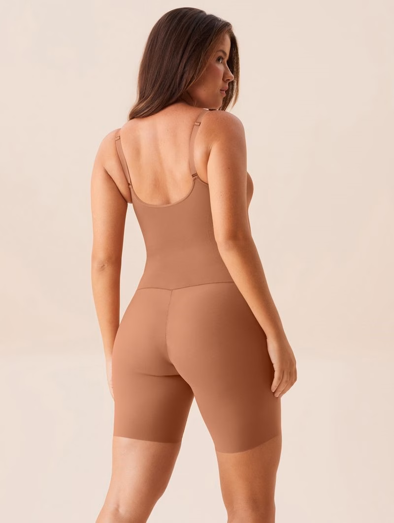 Body Moldeador con Bermuda Fit Shape – Nude Caramelo - Image 2