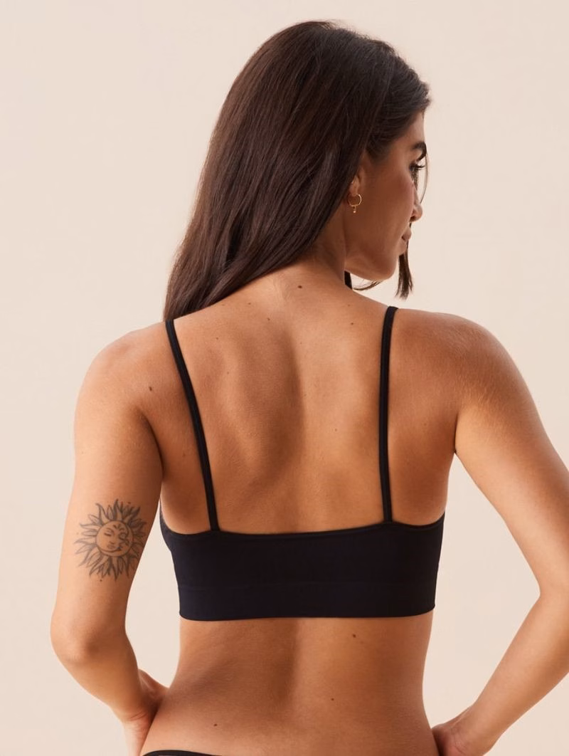 Brasier Top de Microfibra Light sin Copas ni Aros – Negro - Image 2